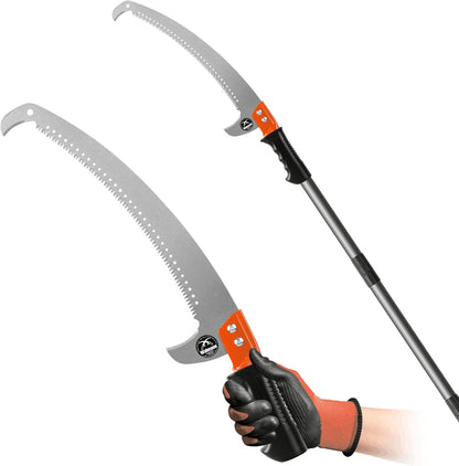Walensee Pole Saws for Tree Trimming 7.7 FT Lightweight Manual Stainless Steel Extension High Pole