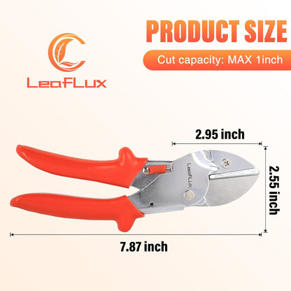 8" Professional Heavy Duty Anvil Pruning Shears with SK-5 Blades, Garden Shears for Dry Stems and
