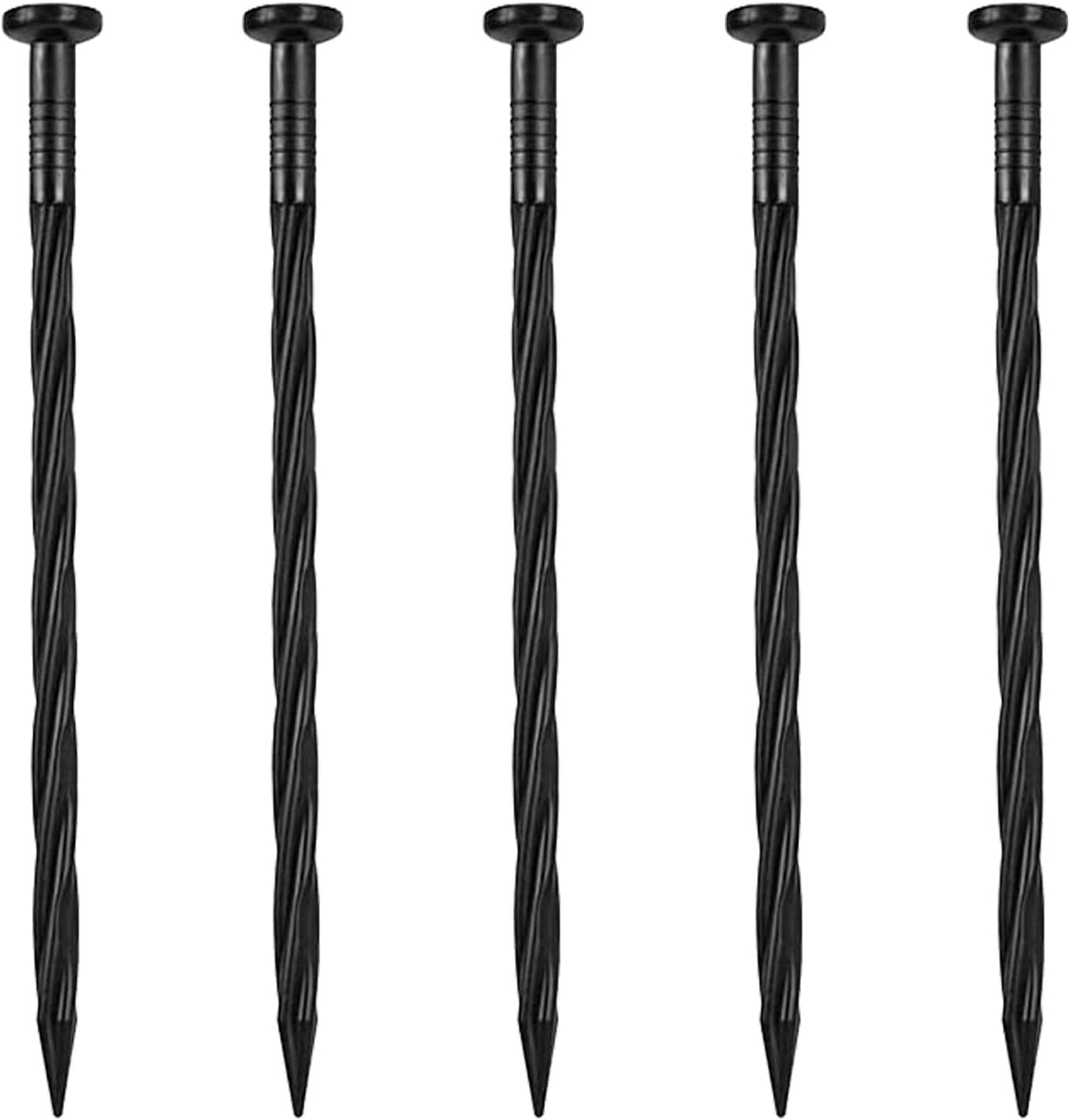 Landscape Spikes 50 Pack,8 Inch Spiral Plastic Garden Landscape Anchoring Spikes for Paver Edging