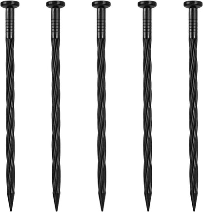 Landscape Spikes 50 Pack,8 Inch Spiral Plastic Garden Landscape Anchoring Spikes for Paver Edging