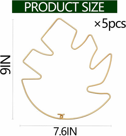 5PCS Durable Monstera Plant Stem Support Stake with Adjustable Leaf Holders - Plant Support Kit for