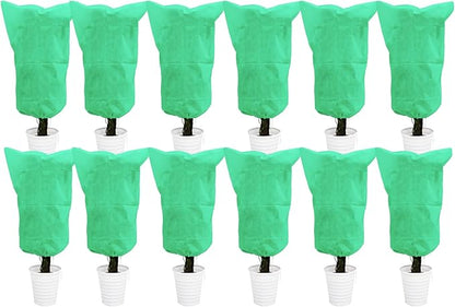 EAONE 12 Pack Plant Covers Freeze Protection, 24x32'' Winter Frosts Cloth for Outdoor Plants