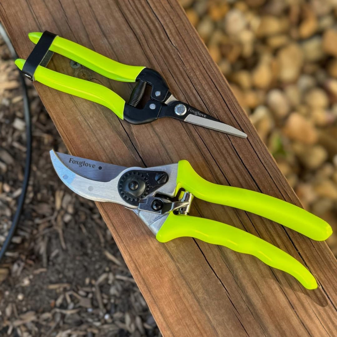 Foxglove Garden Scissors – Professional Pruning Shears for Gardening, Ultra-Sharp Garden Shears