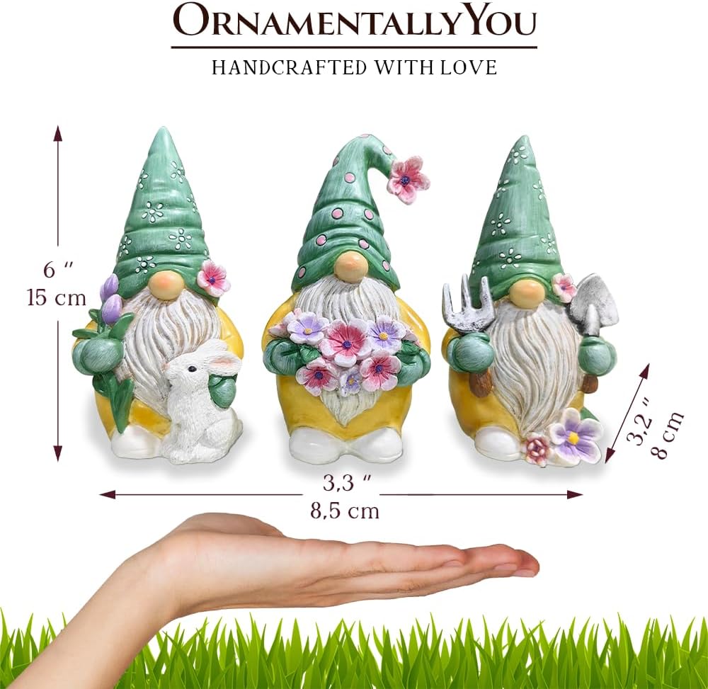 Spring & Summer-Themed Garden Statues – Adorable Outdoor Decor for Lawn, Patio & Porch (Garden