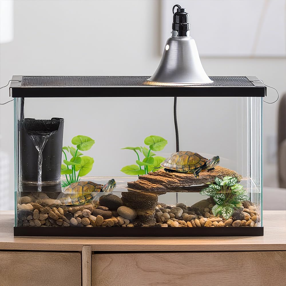 3-Pack Artificial Aquarium Plants Set - 2×6 inch & 1×5 inch Realistic Plastic Fish Tank Decor with