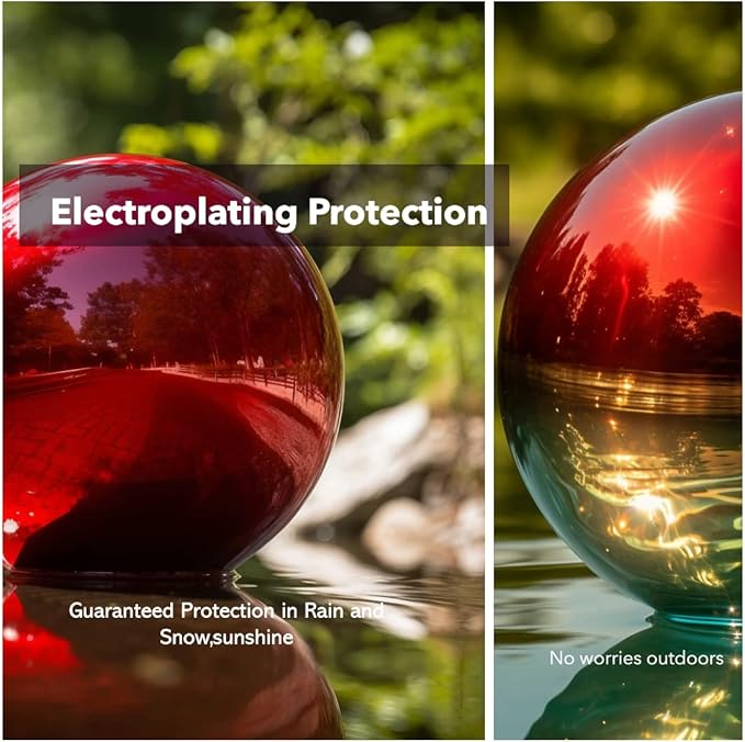 10 Inch Stainless Steel Gazing Globe,v2croft Hollow Ball Mirrored Surface Polished Shiny