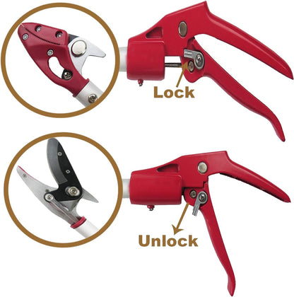 6 Feet Cut and Hold Tree Pruner, Rotation Pole Tree Trimming, Long Reach Fruit Picker, Branches