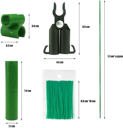 Orgrimmar 26 PCS 57" Garden Support Stakes Plastic Coated Deformable Climbing Plant Trellis Plant