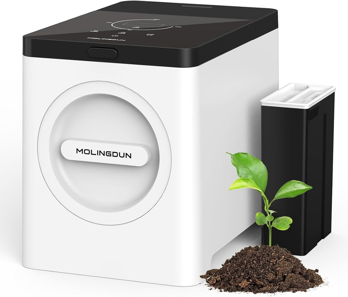 3L Electric Composter for Kitchen, Countertop Compost bin, One Touch Smart Model Handle Kitchen