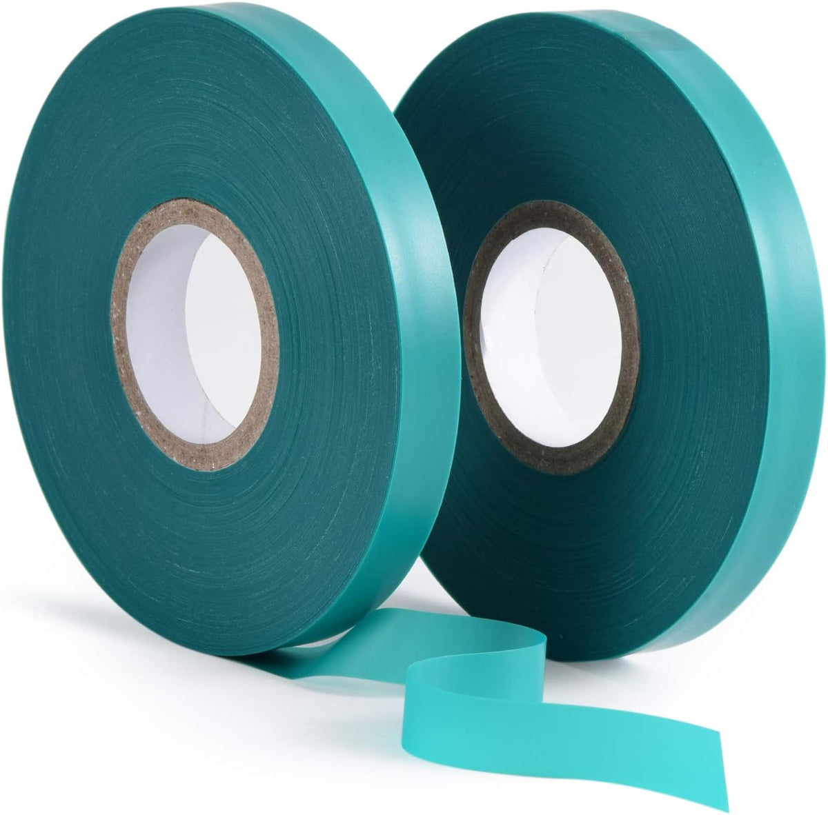 2 Pcs 150 Feet x 1/2" Wide Stretch Tie Tape Green Plant Garden Tie, Garden Vinyl Stake for