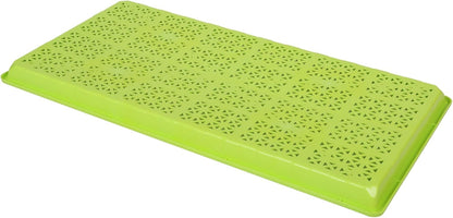 SUNPACK 10" x 20" Heavy Duty Mesh Plastic Seed Starting Tray, Lime Green, 1" (Pack of 30) - Ensures