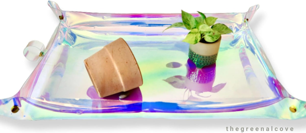 Plant Repotting Mat for Indoor Outdoor Gardening, Holographic Roll Out Potting Mat Tarp - Gifts for