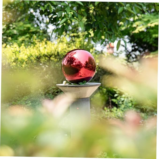 Stainless Steel Polished Gazing Ball Reflective Garden Mirror Sphere Decor for Outdoor Spaces