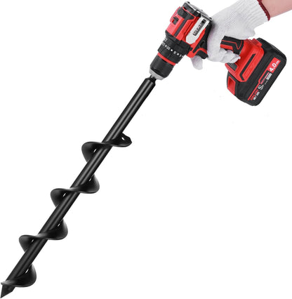 ERYTLLY Auger Drill Bit for Planting 2 x14.5inch,Garden Auger Spiral Bulb Planter Tool for Umbrella