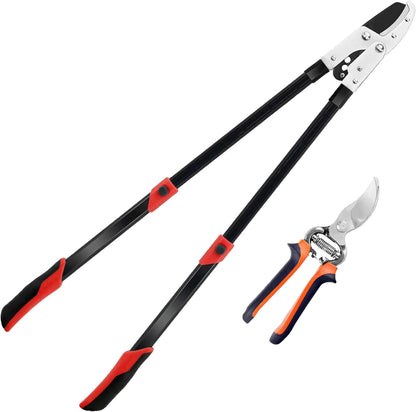 Loppers Branch Cutter Heavy Duty Tree Trimmer, Extendable 28-41" Tree Pruner with Compound Action