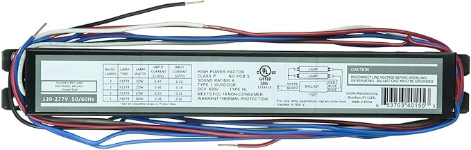 Diodesy- Electronic Fluorescent Ballast T8 Instant Start Multi-Volt 120-277V 32W High Output Linear