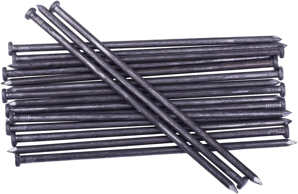 Metal Landscape Edging Anchoring Spikes, 200PCS 10 Inch Landscape Paver Edging Anchoring Spikes for