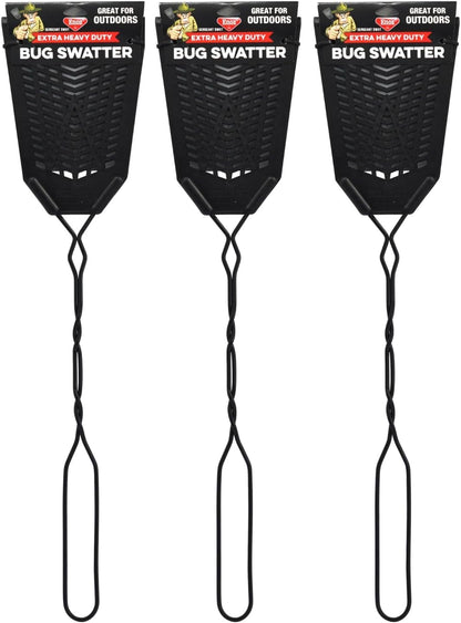 Enoz Sergeant Swat Bug Swatter - 3 Pack - Heavy Ultra Duty Manufactured Flyswatter