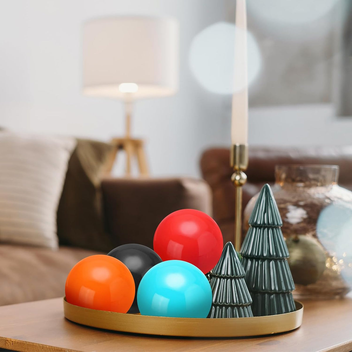 uxcell 2 Pcs Gazing Globe Decor Ball 3.5 Inch 90mm Reflective Garden Sphere Hollow Ball, Seamless