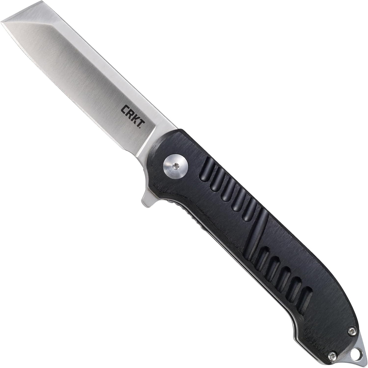 CRKT Razel GT Assisted Folding Pocket Knife: Everyday Carry, Stainless Steel Cleaver Blade with