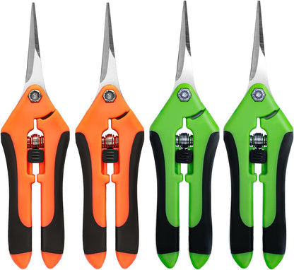 4 Pack Garden Shears, Stainless Steel Shears Gardening Tools, Scissors, Garden Clippers, Pruning