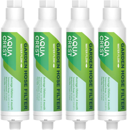 AQUA CREST Garden Hose Water Filter for Plants, Greatly Reduces Chlorine, Odor, Improve Plants