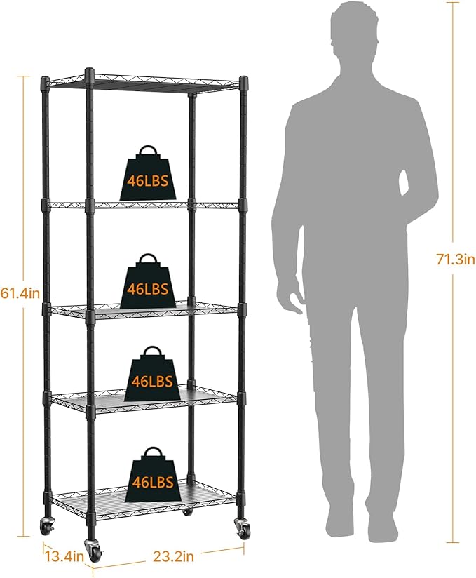 Plant shelf with grow light, 5-Tier metal Plant Stand with 4-Pack 72W Full Spectrum Grow Lights