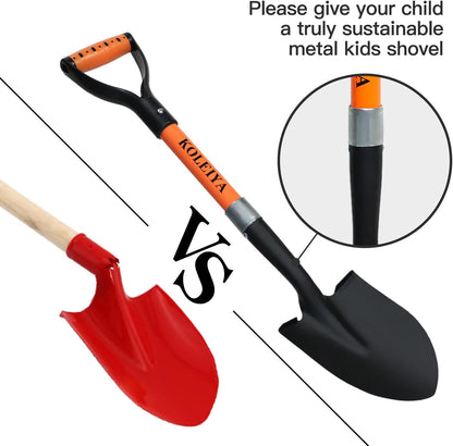 Kids Shovel, Small Shovels for Digging, Overall Length 28 Inches, Mini D Handle Shovel,Gardening