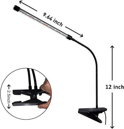 LED Grow Lights for Indoor Plants - 20 LED Full Spectrum Plant Lights, 3 Switch Modes, 3/9/12H