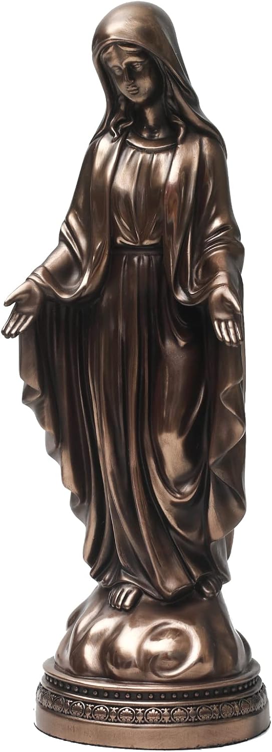 12 Inch Blessed Virgin Mary Decorative Figurine，Catholic Religious Gifts 12 Inch Resin Statue