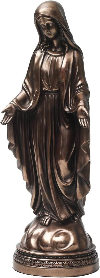12 Inch Blessed Virgin Mary Decorative Figurine，Catholic Religious Gifts 12 Inch Resin Statue