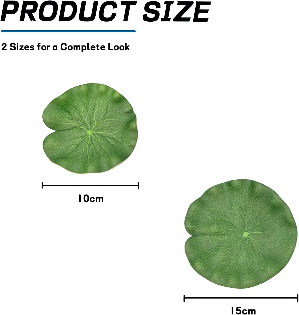 BRBASAP 6Pcs Realistic Floating Lily Pads for Ponds Artificial Foam Lotus Leaves for Pond Decor