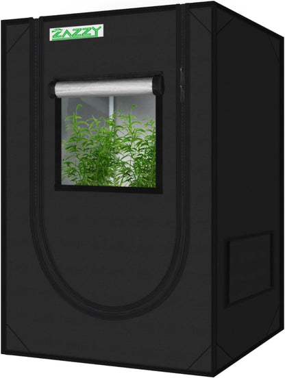 zazzy Grow Tent, 24"x24"x36" Hydroponic Mylar Grow Tent Reflective Garden Growing Dark Room with