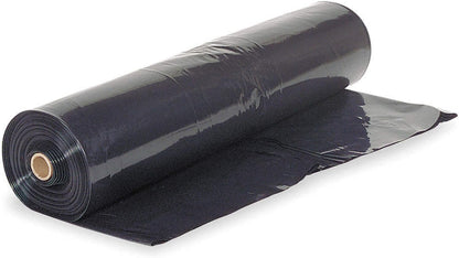 Farm Plastic Supply - Black Plastic Sheeting - 10 mil - (2.5' x 100') - Polyethylene Vapor Barrier
