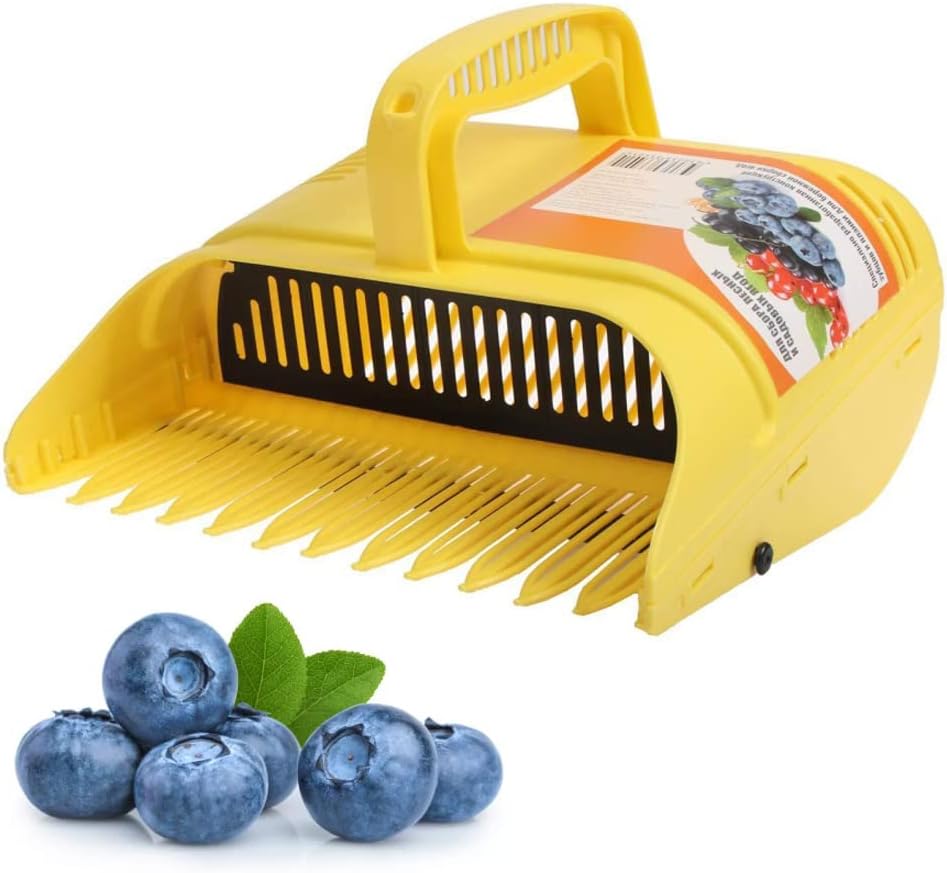 Blueberry Picker, Plastic Blueberry Picker Scoop Blue Berry Picking Rake for Cranberries