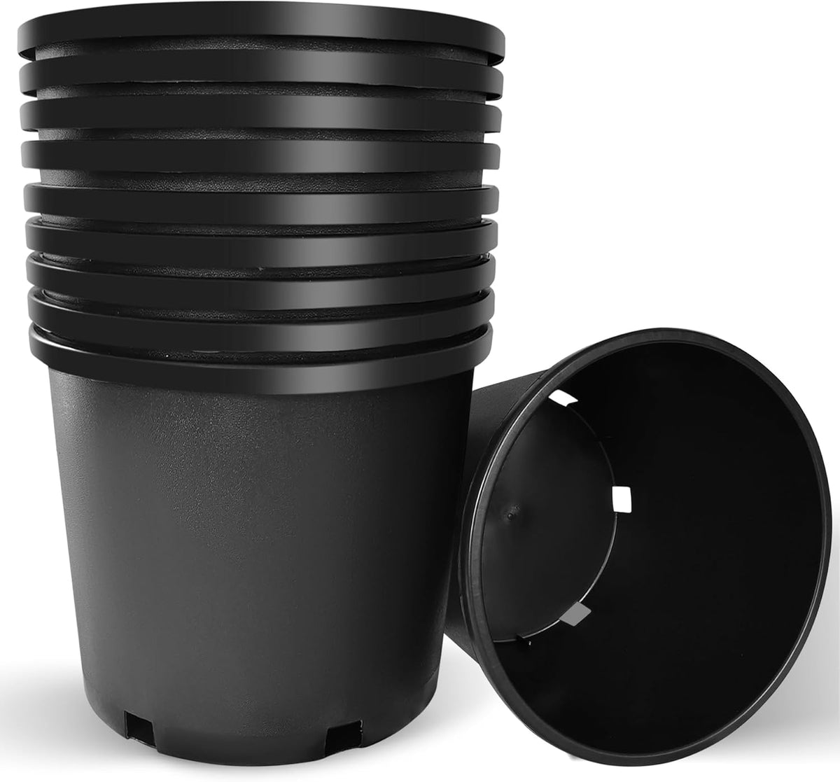 10 Gallon Nursery Pots Plastic Container Injection Molded Pot for Plants Flexible with Drainage