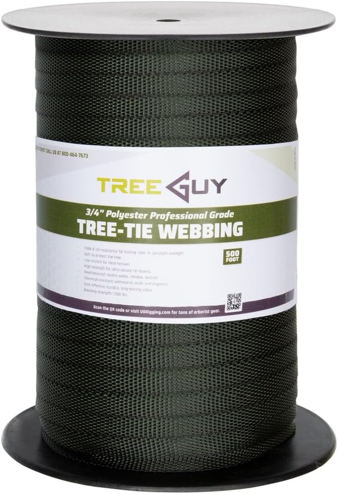 500 Ft Tree Straps for Staking, Tree Ties for Plant Support, 3/4" Inch Width Guying Material