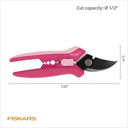 Fiskars Floral Pruning Shears, Gardening Gifts for Women, Plant Cutting Scissors for Deadheading
