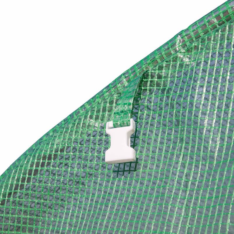 Outsunny 10' x 10' x 6.5' Walk-in Tunnel Hoop Greenhouse, Polyethylene PE Cover, Steel Frame