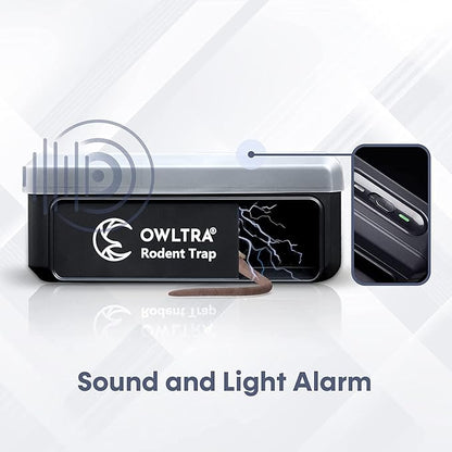 OWLTRA OW-7 in-/Outdoor Electric Rodent Trap, Instant Kill Mouse & Rat Zapper with Waterproof