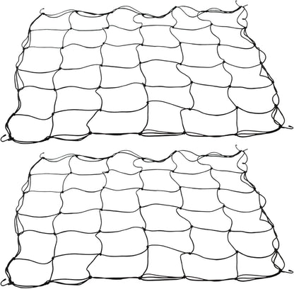 2 Pack Grow Tent Net Trellis Netting 4x4Ft Elastic Trellis Netting Includes 8 Iron Hooks Flexible