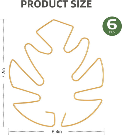 6PCS Iron Monstera Plant Support, Uniquely Designed Indoor Plant Accessories, Stable Plant Support