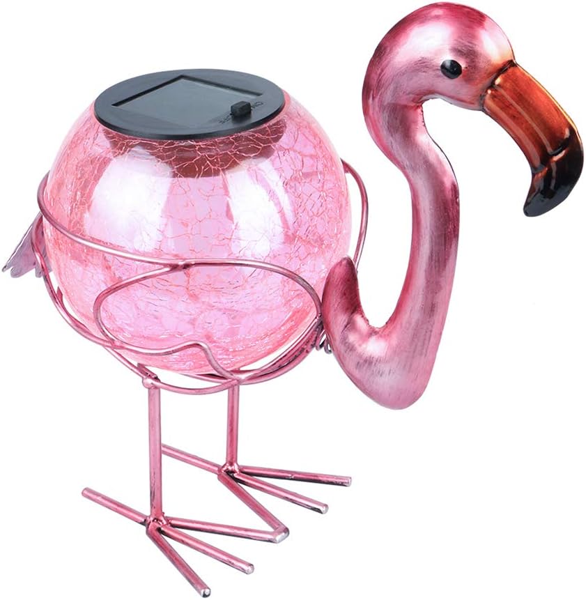 Solar Lantern Outdoor Decorative Waterproof LED Solar Lights Flamingo Tabletop Lamp for Outdoor