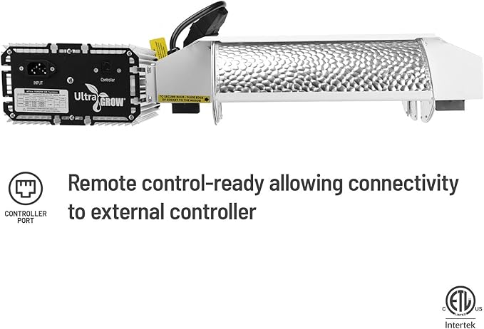Plantmax UltraGrow – 1000W eFlex HID DE Grow System, Dimmable Ballast, Controller Port with MH