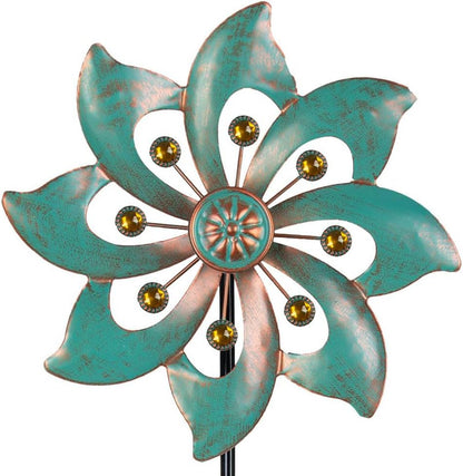 VEWOGARDEN Garden Decor Wind Spinners, Small Waterproof Metal Pinwheels Wind Spinner for Yard and