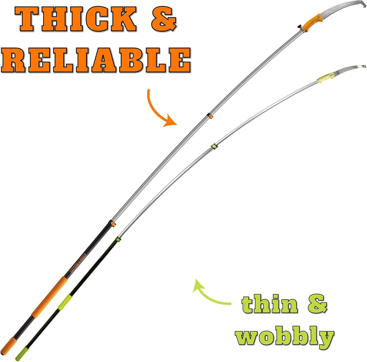 5-24 ft Pole Saw for Tree Trimming // Manual Telescopic Long Pole Tree Trimmer // Tree Trimming Saw