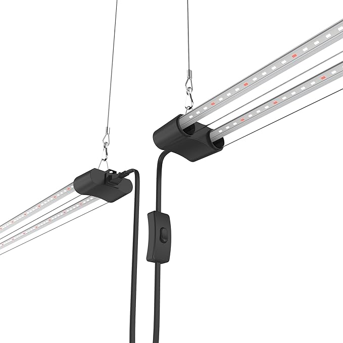 LED Grow Light Full Spectrum Light Linkable 5000K Daylight + 660nm Red Indoor Plant Lighting