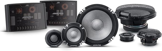 Alpine 6.5" R2 Pro-Series High-Resolution Speaker Bundle - A Pair of R2-S6533-Way Component