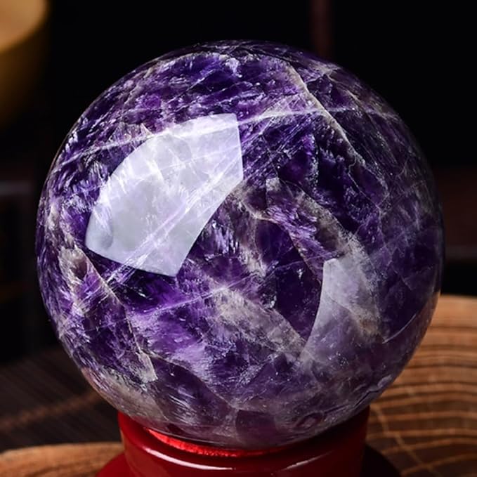 5-6cm/1.96-2.36inch Natural Amethyst Sphere Crystal Ball Hand Polished Decorative Sphere Healing