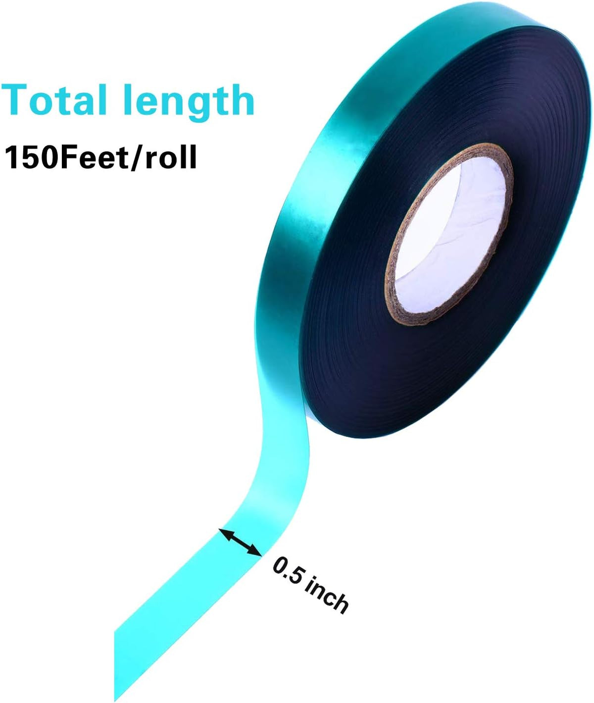 24 Rolls 150 Feet Stretch Tie Tape 0.5 Inch Garden Tie Tape Thick Plant Ribbon Garden Green Vinyl